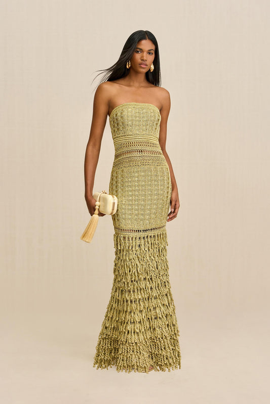 MORGAN CROCHET GOWN Cult Gaia