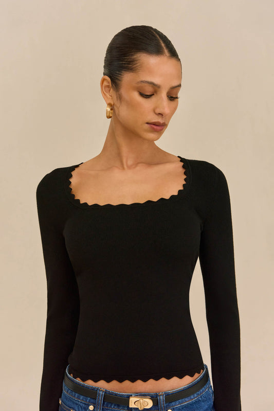 JEAN KNIT TOP Cult Gaia