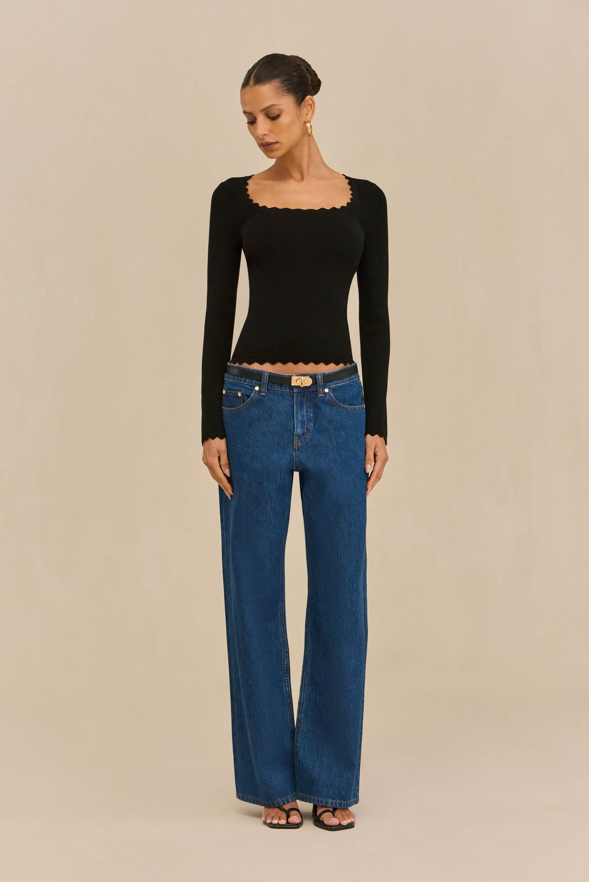 JEAN KNIT TOP Cult Gaia