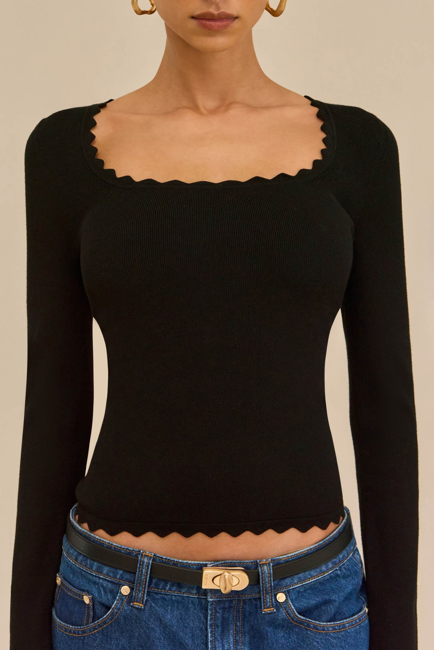 JEAN KNIT TOP Cult Gaia