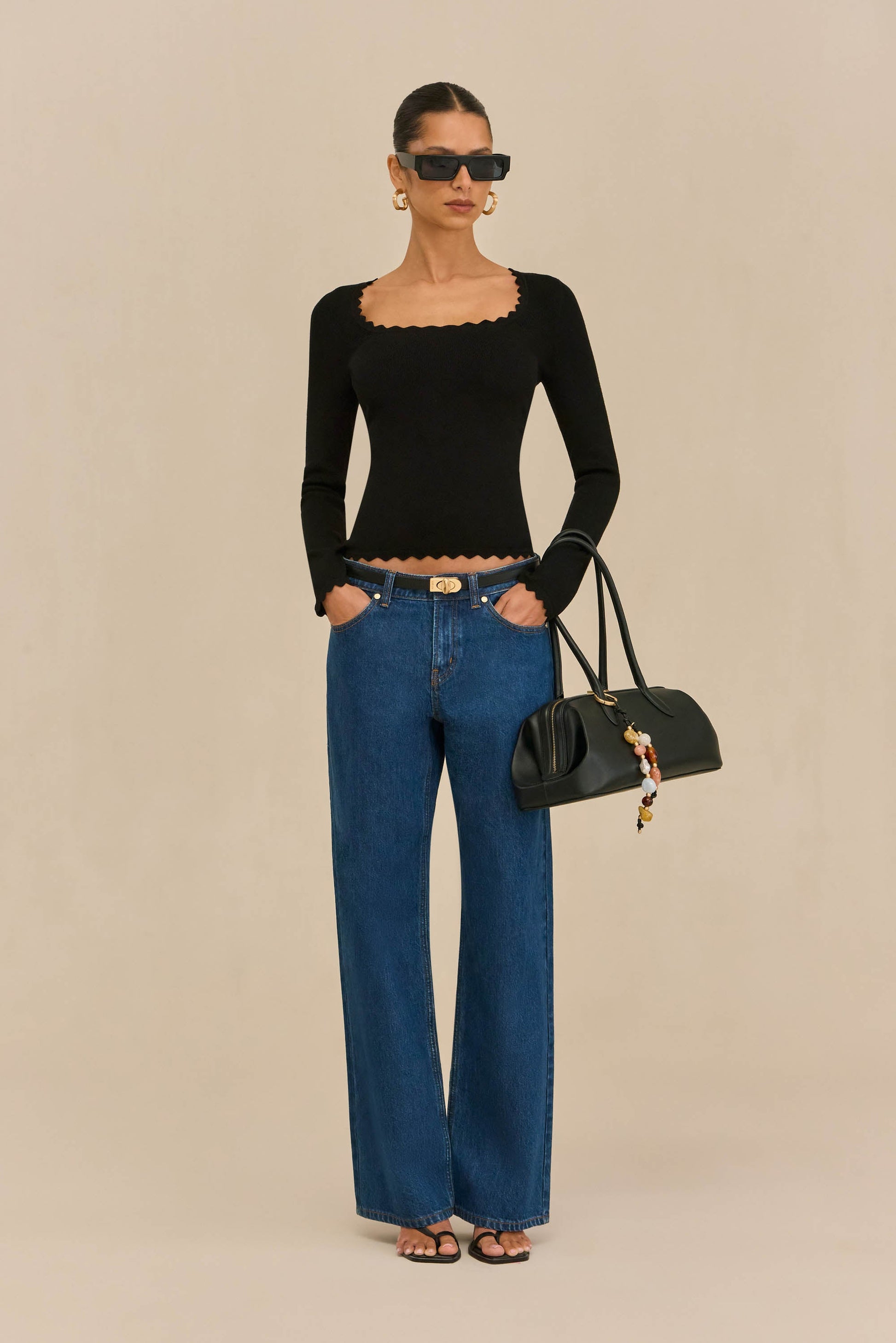 JEAN KNIT TOP Cult Gaia