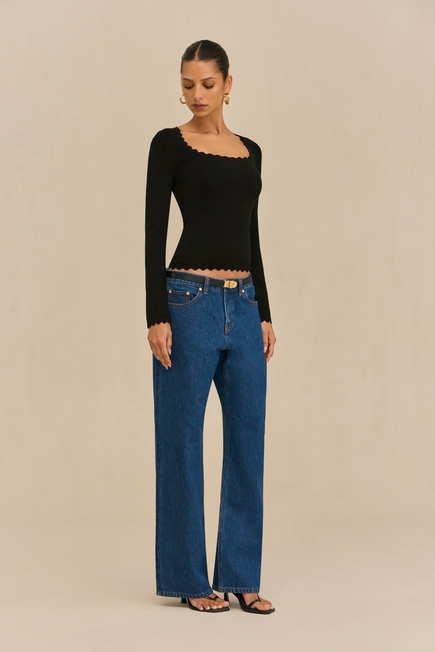JEAN KNIT TOP Cult Gaia