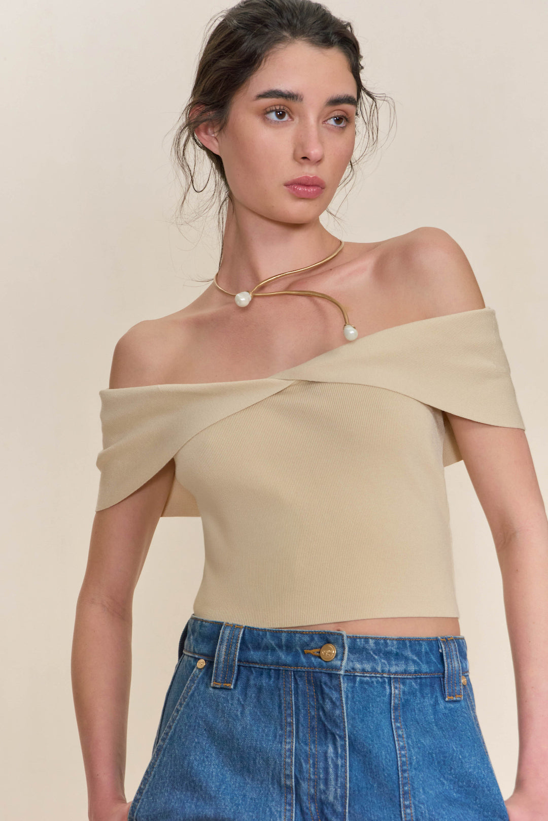 PRESCOTT KNIT TOP Cult Gaia