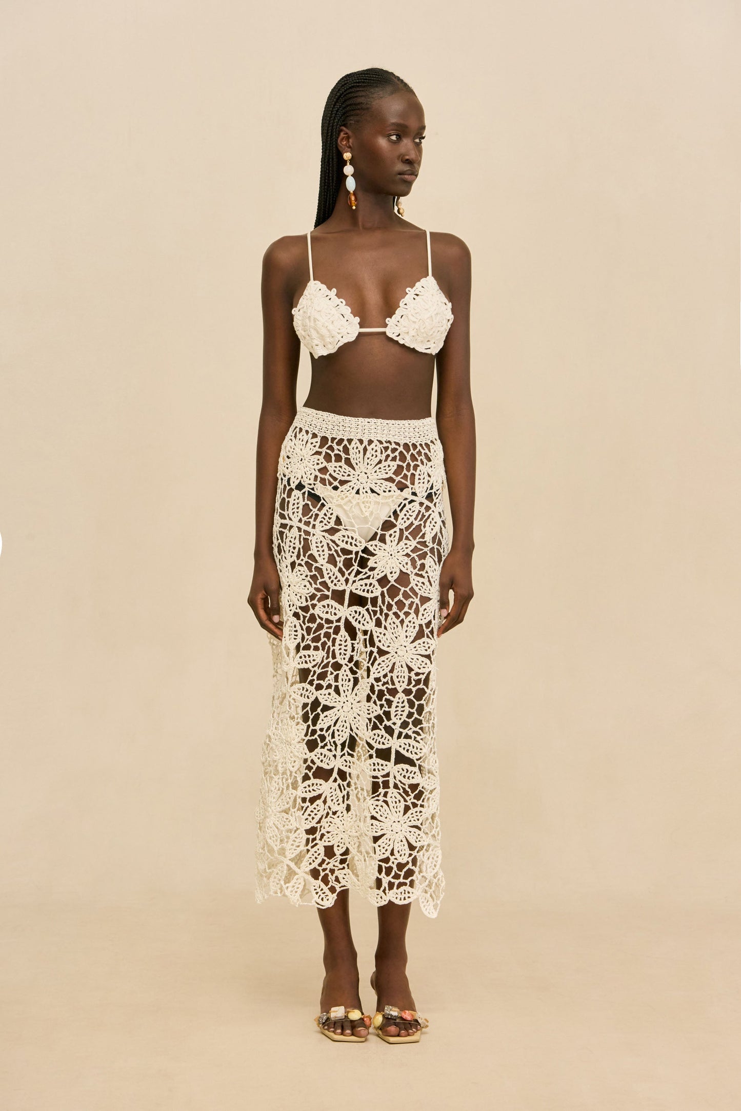 AMINA CROCHET SKIRT Cult Gaia