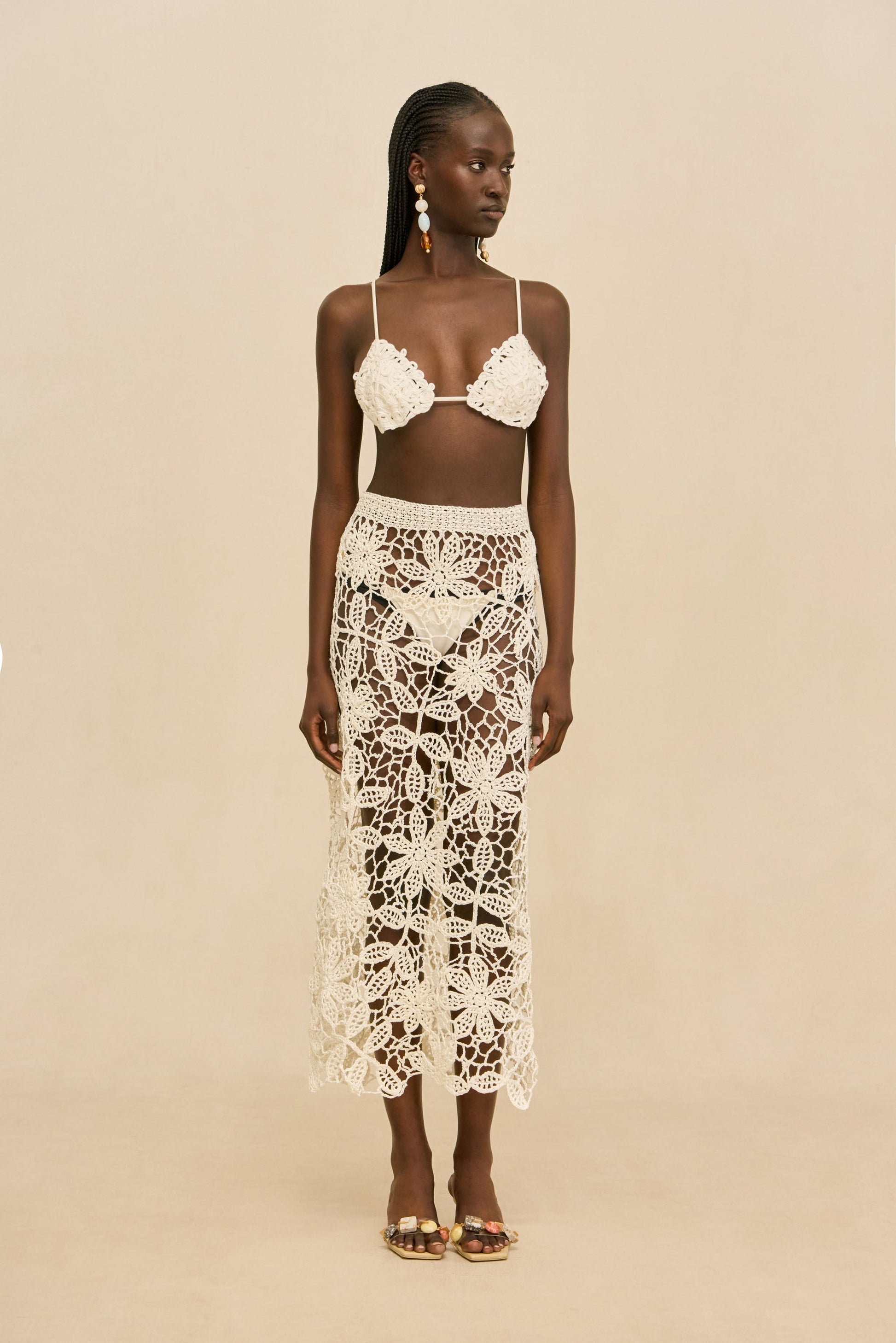AMINA CROCHET SKIRT Cult Gaia