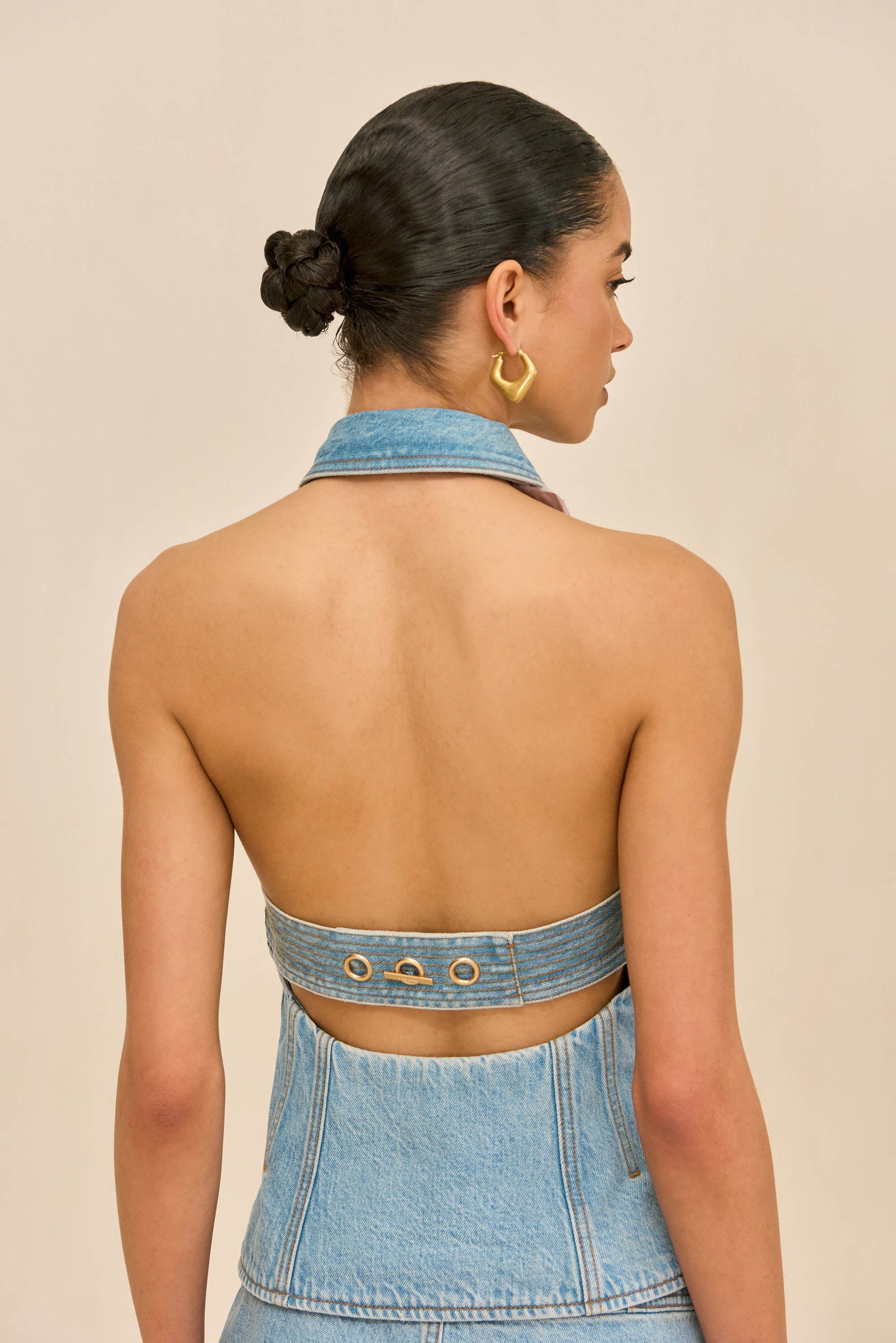 JILL DENIM TOP Cult Gaia