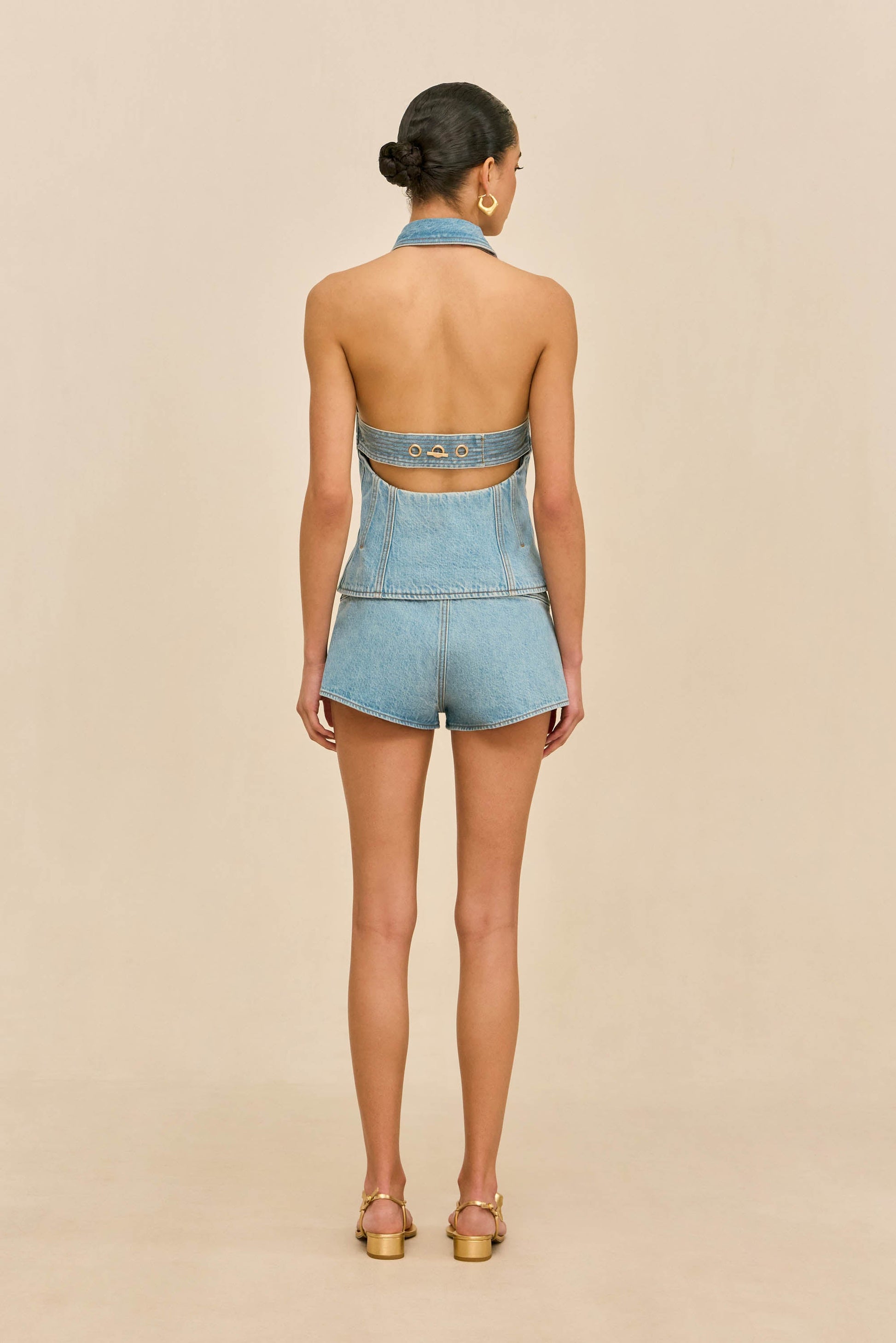 DENNY DENIM SHORT Cult Gaia