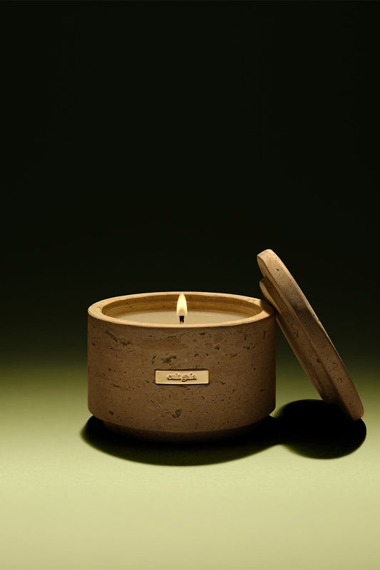 TRAVERTINE VESSEL & CANDLE
    
    
    
      – CULT GAIA Cult Gaia